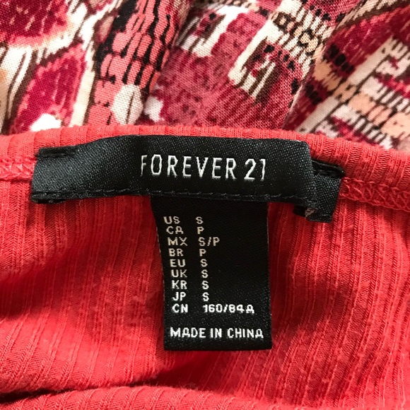 Forever 21 Red Crop Top Tank Top - Picture 3 of 3